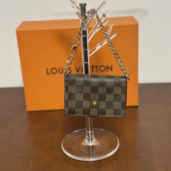 Louis Vuitton Damier Ebene Porte Monnaie Viennvis Wallet | Authentic | READ LIST - Picture 1 of 16